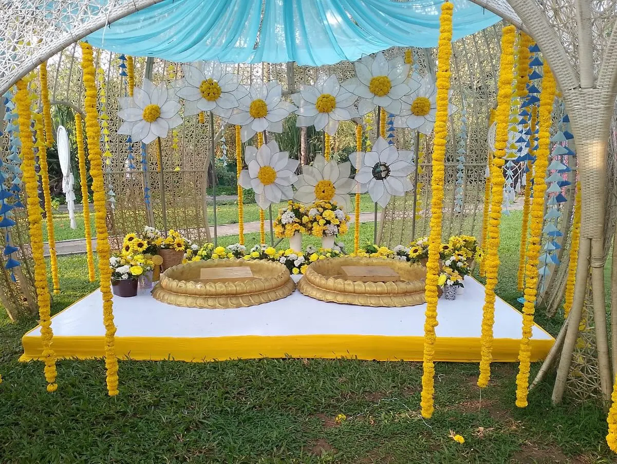 Haldi moment 5, Imagine Decorators Goa